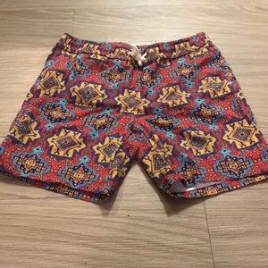 Patterned Lounge Drawstring Shorts